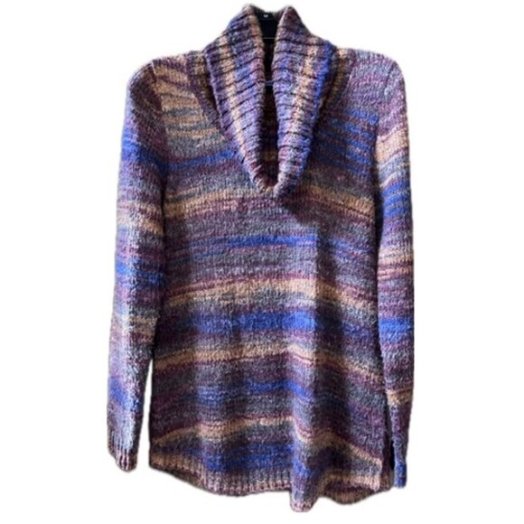 Apt. 9 multicolor cowl neck tunic sweater S - Picture 1 of 7